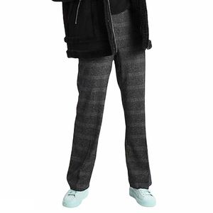 Vero Moda Stella Wide Leg Glen Check Trouser Pants Gray Size Small